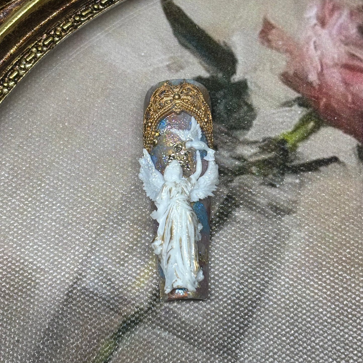 Baroque Angel Custom Press-On Nail Art Set